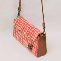 Image 5 of Two-way Sling red orange grid