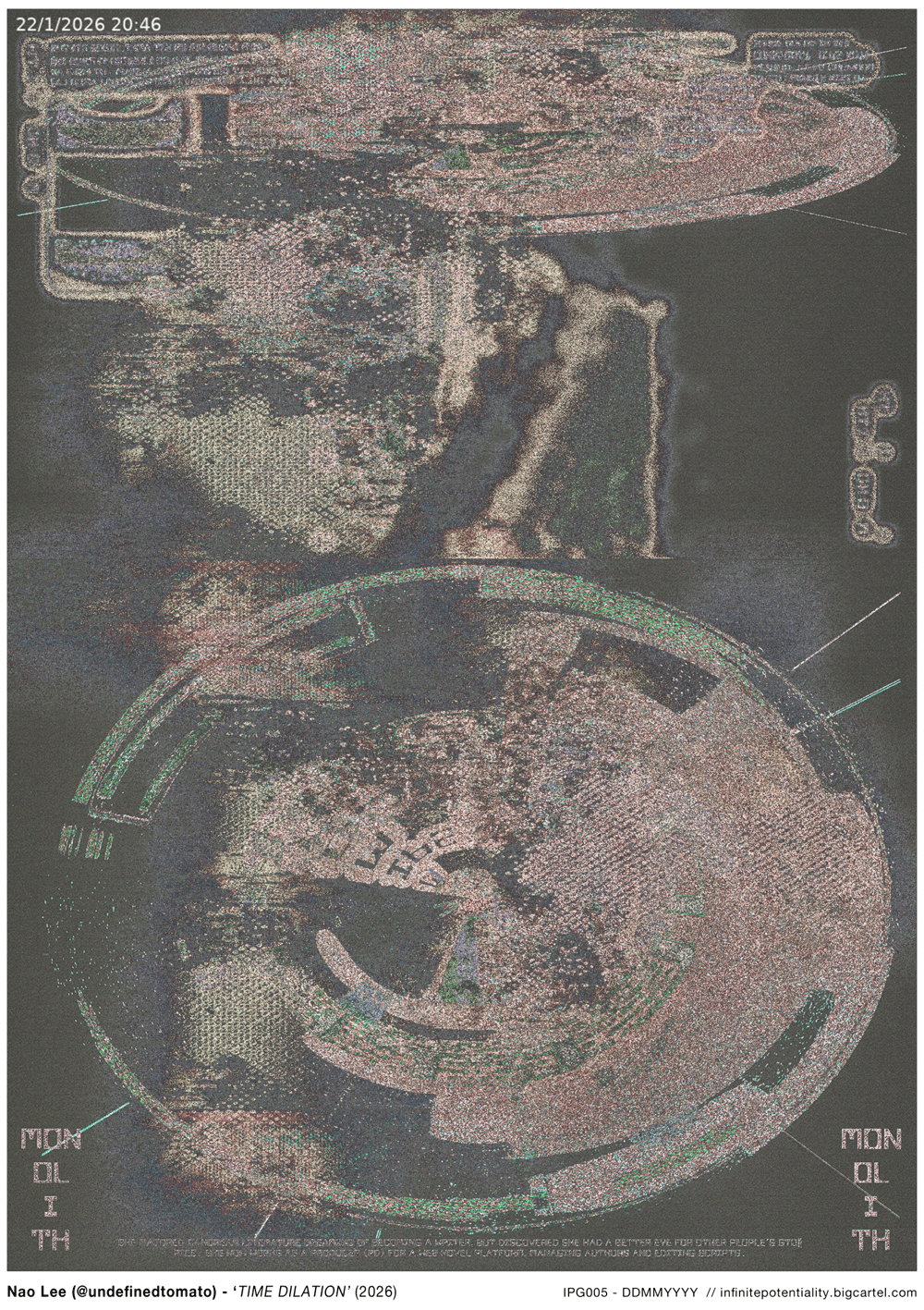 Image of A2 Poster - Nao Lee 'TIME DILATION' (2026) 