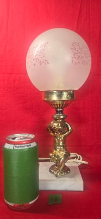 Image 1 of Lampe avec Base en Marbre (Italie)