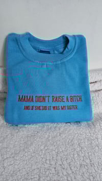 Mama didn't raise a b!tch and if the sis it was my sweater sweater