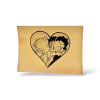 Image 2 of Handpainted Tattoo Valentine Betty Boop &amp; Hot Stuff Little Devil Vintage inspired