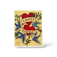 Image 2 of Textured Linen Print Winona Forever 8.5x11 Tattoo Wall Art