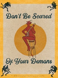 Image 2 of Framed Fine Art Giclée Print Don’t Be Scared Of Your Demons