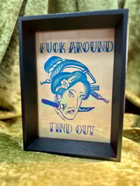 Image 3 of Severed Geisha Head American Japanese Traditional Framed 5x7 Various Colors Hand Painted