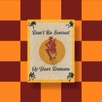 Image 4 of Framed Fine Art Giclée Print Don’t Be Scared Of Your Demons