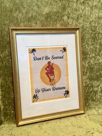 Image 3 of Fine Art Giclée Print Don’t Be Scared Of Your Demons Various Sizes
