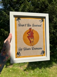 Image 5 of Framed Fine Art Giclée Print Don’t Be Scared Of Your Demons