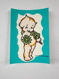 Image 4 of Hand Painted Get What You Get American Traditional Old School Tattoo Flash 5x7