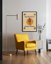 Image 5 of Digital Print Don’t Be Scared of Your Demons Mid Century Inspired Wall Art