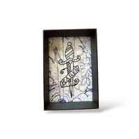 Image 3 of Framed Karen Tattoo Dagger Wall Art Desk Decor 4x6