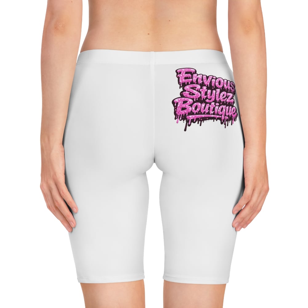 Image of They Mad Pink Drip Bike Shorts — Envious Stylez Boutique Graphic