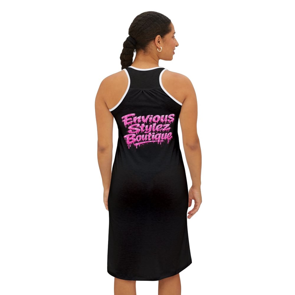 Image of They Mad Racerback Dress — Bold Pink Graffiti Graphic