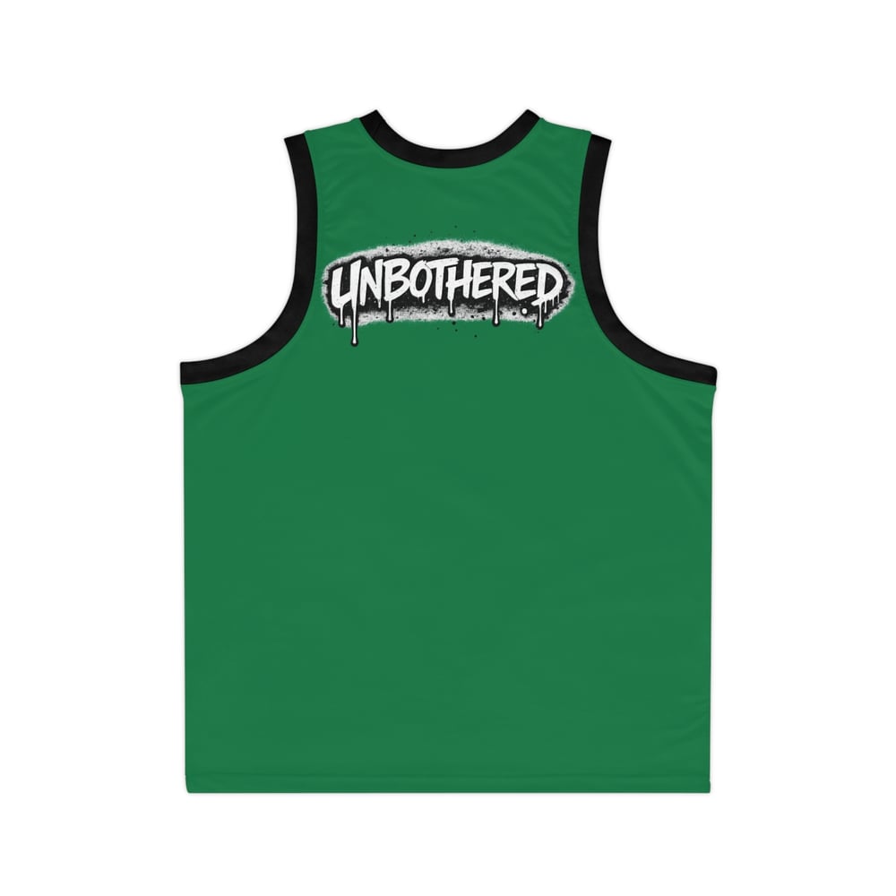 Image of Basketball Jersey — "Talked About by Many. Confronted by None." (Unbothered)