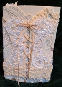 Image 1 of Lace And Pearls Corset Junk Journal