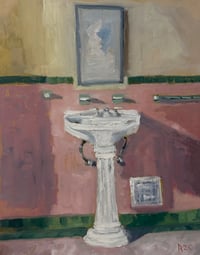 Image 1 of Interior LA. Pink Tile Bathroom