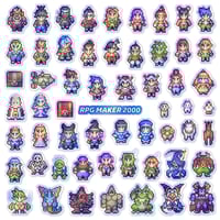 Image 4 of RPG Maker 2000 Sticker/Magnet Sets (58 Pieces)
