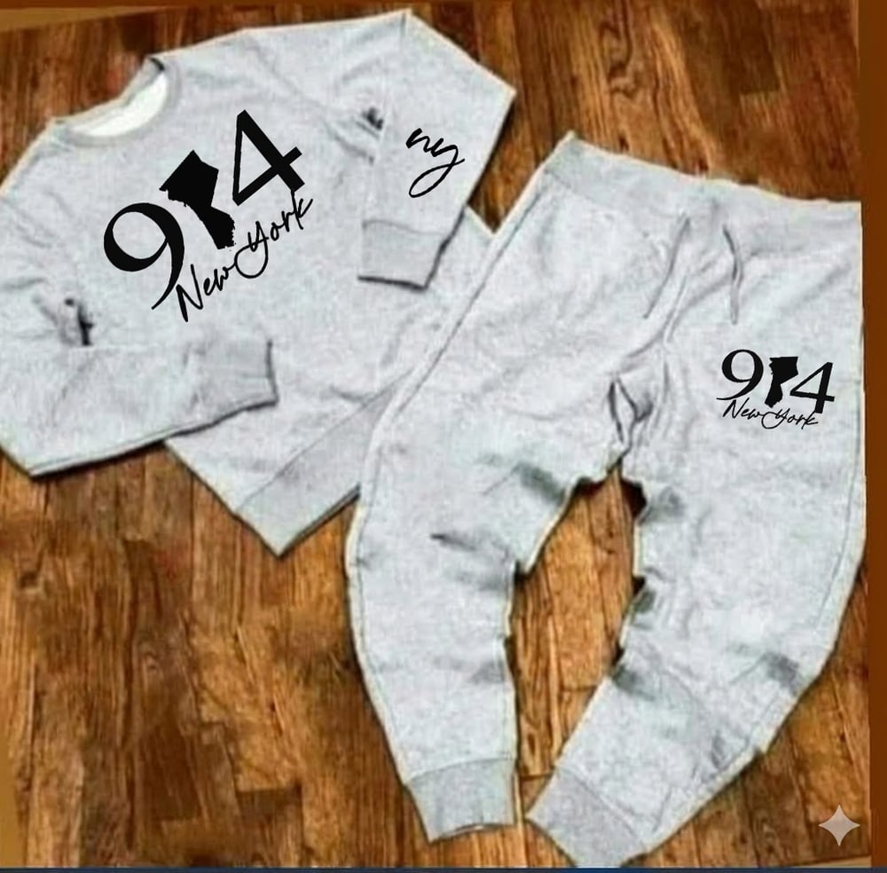Image of CUSTOM 914 COUNTY MAP SWEATSHIRT SWEATSUIT