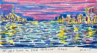 Nighttime on the Hudson/ Drawing A Day 4.5.26