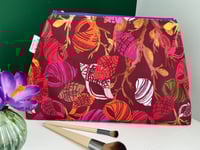 Red Periwinkle Wash Bag