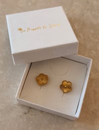 Image 1 of Pendant FlowerEarrings Stainless Steel