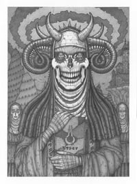 Image 1 of The Abbess - Framed Original Graphite