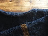 Image 2 of hand-knitted wool SWEATER // with stripes, long sleeves, pure natural wool