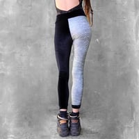 Image 4 of BIKOLOR LEGGINGS | SHINY SNAKE + BLACK VELVET VERSION