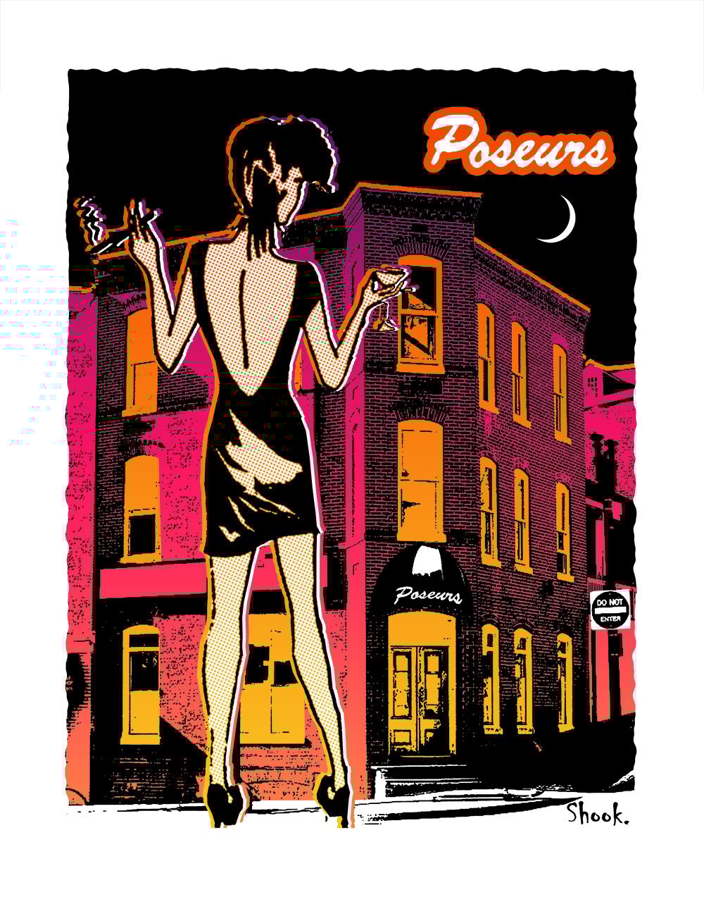 Poseurs Georgetown Art Print (Multi-size options)