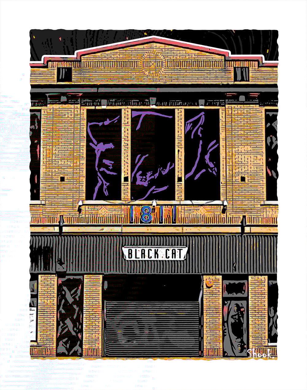 Black Cat DC Art Print (Multi-size options)