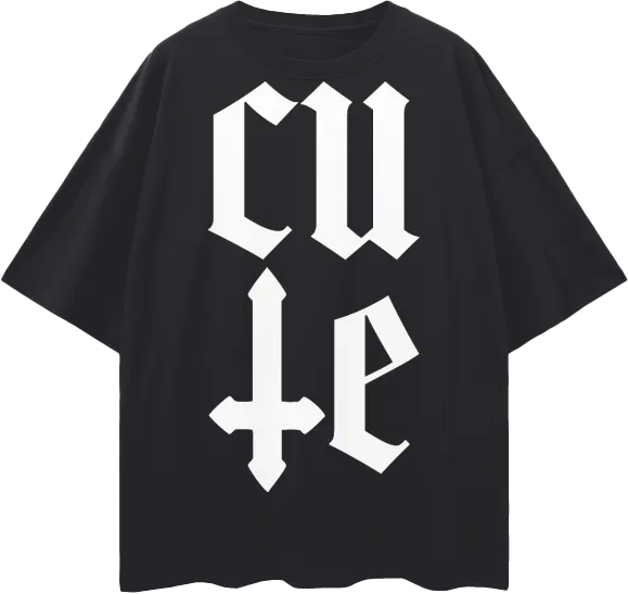 Cute Oversize Deep Drop Shoulder Tee - 190 GSM