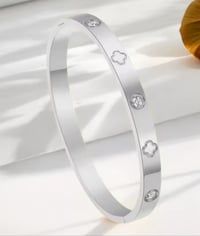Image 1 of Silver Charm Bracelet