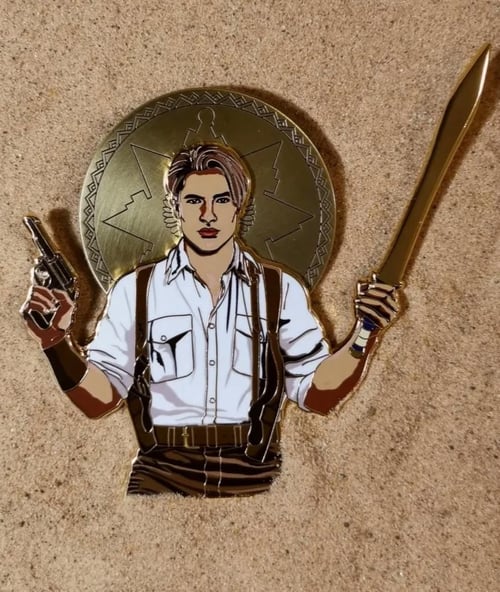 Image of *PRE-ORDER* 'Saint Evie' and 'Saint Rick' Pins and Sets