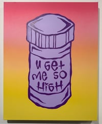 UGMSH (california sunset gradient) on 16" x 20" canvas 