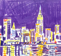 Skyline Night/ Drawing A Day 4.6.26