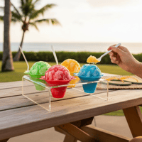 4-Hole Flower Cup Plexi-Glass Holder