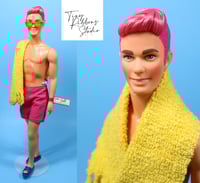 Image 1 of Malibu Pink Ken Doll ~ Custom