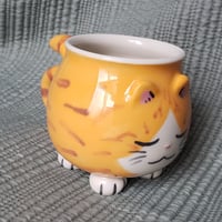 Image 3 of Sleeping Orange Tabby and White Kitty Mug