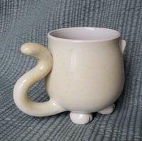 Image 3 of Innocent Cream Speckle Kitty Mug