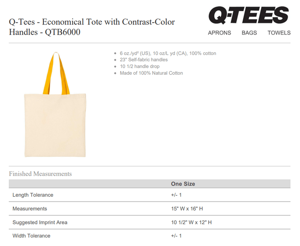 Image of Gale Magic Touch Tote - Q-Tees Economical Tote