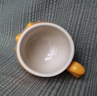 Image 5 of Heart-faced, Orange, Pink Bow, Silly Kitty Mug