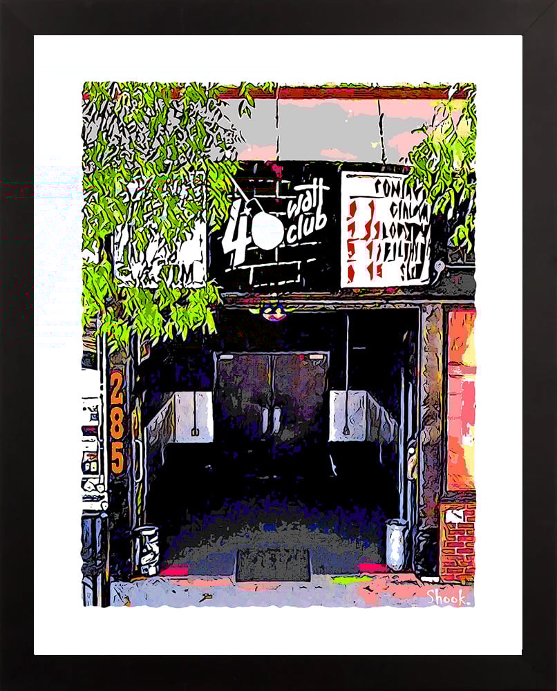 40 Watt Club - Athens GA Art Print (Multi-size options)