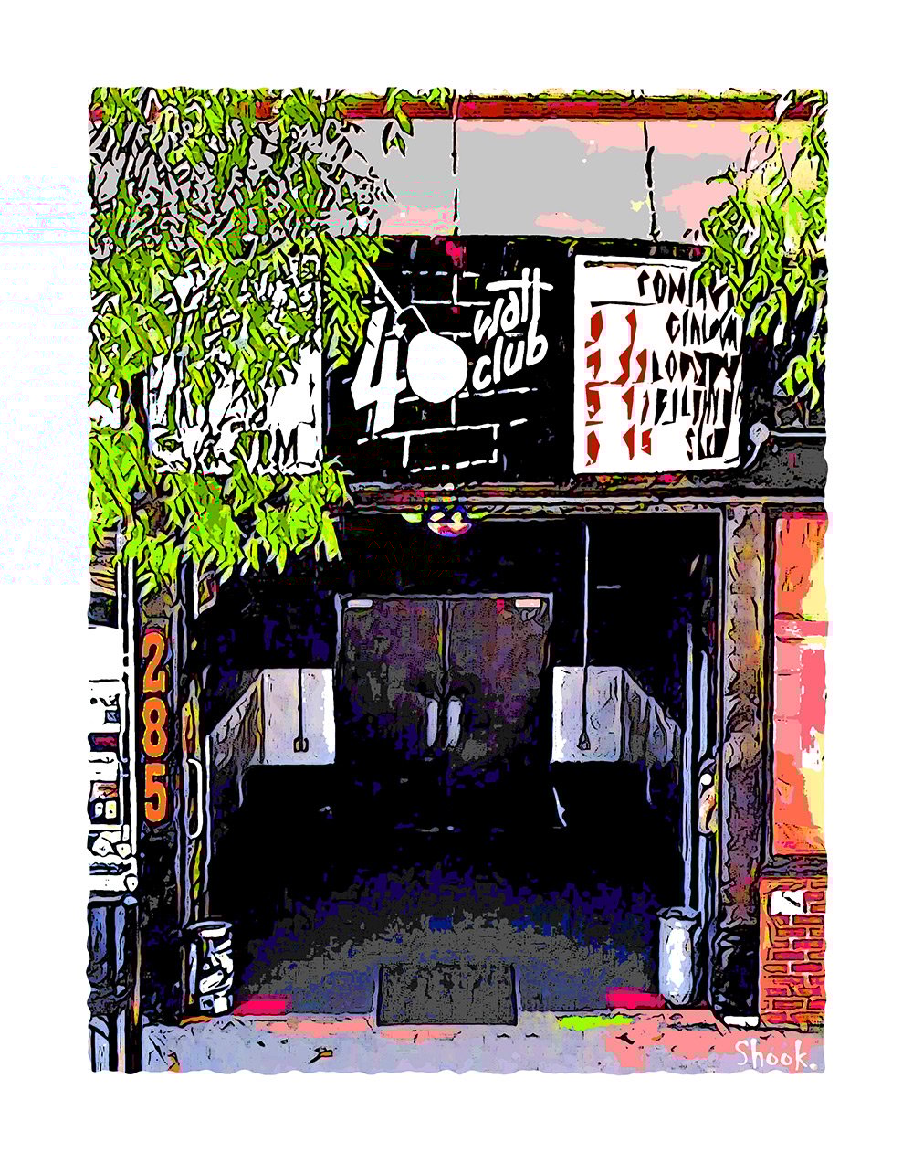 40 Watt Club - Athens GA Art Print (Multi-size options)