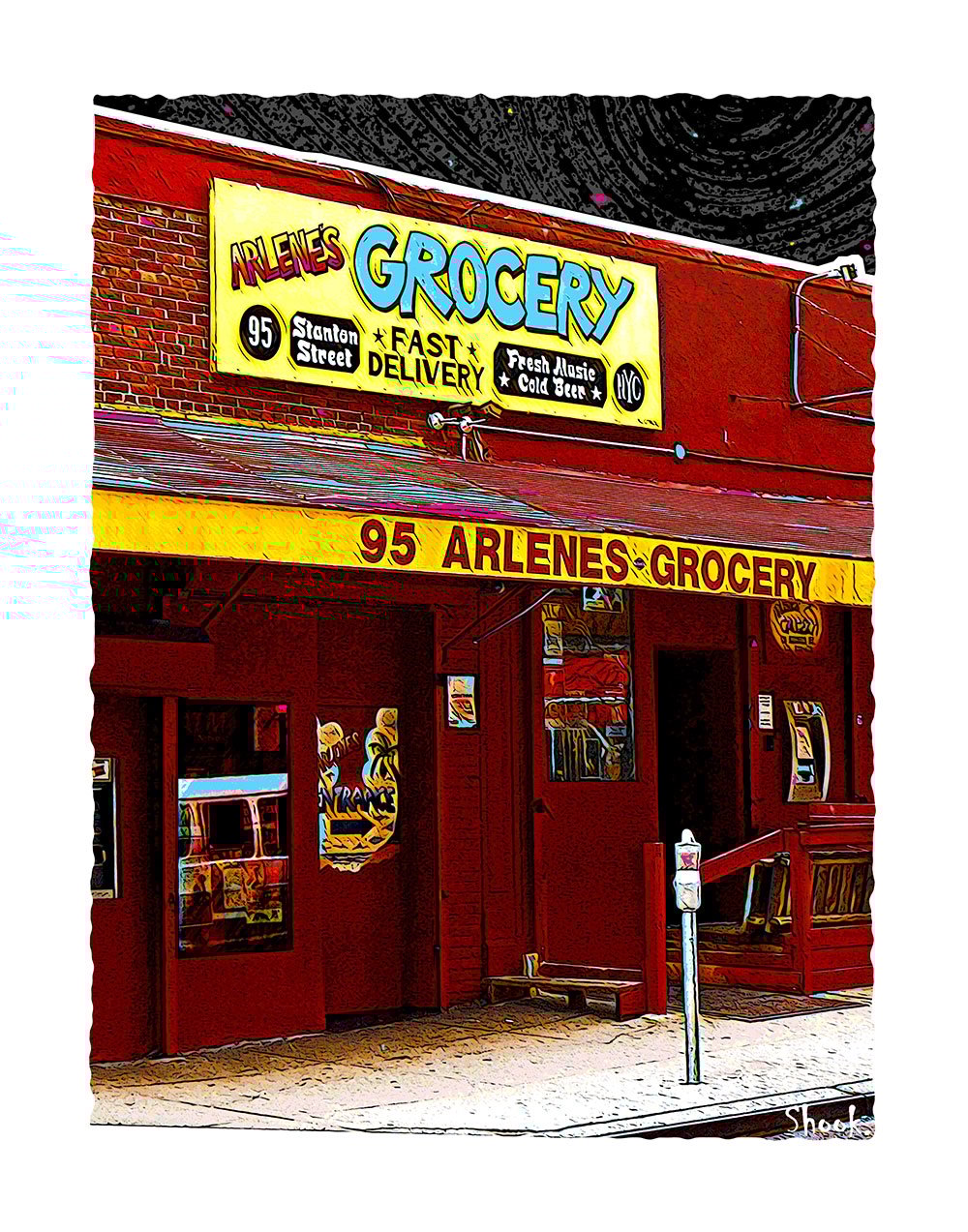 Arlene's Grocery, NYC Art Print (Multi-size options)
