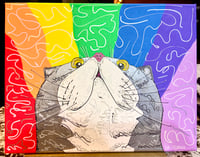 Curious Cat Bane Painting 