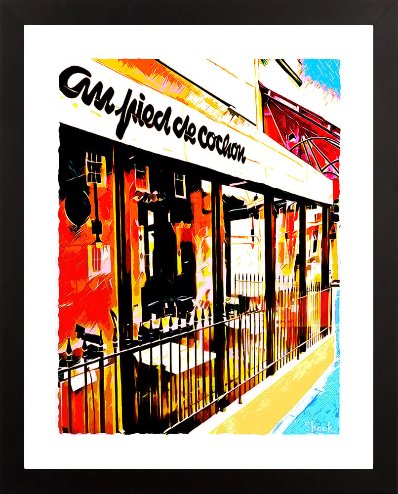 Au Pied du Cochon, Washington DC Art Print (Multi-size options) 