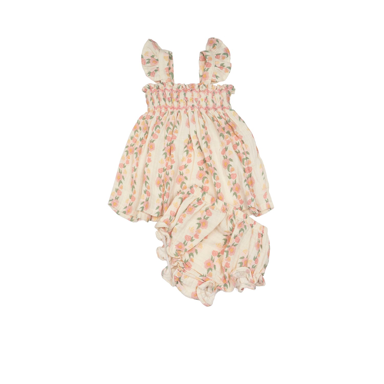 Image of Embroidered Flutter Dress
