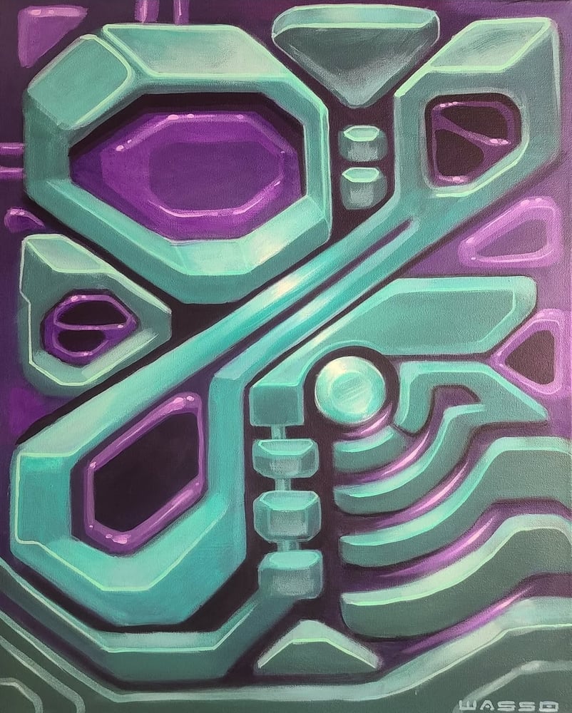 Image of "Warp Drive" Original Painting