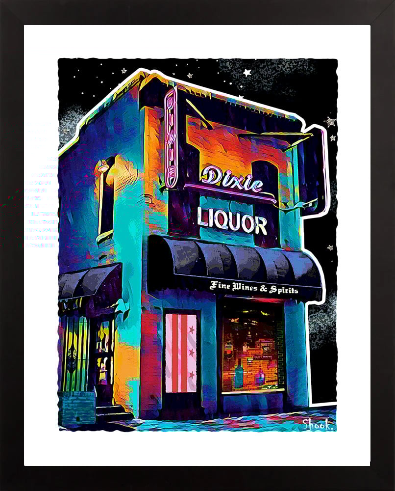 Dixie Liquors, Washington DC Art Print (Multi-size options) 