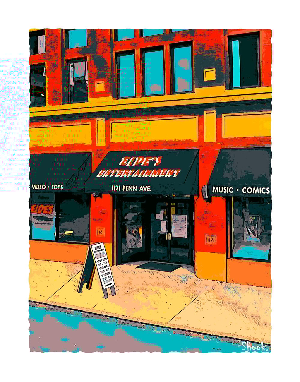 Eides, Pittsburgh PA Art Print (Multi-size options) 