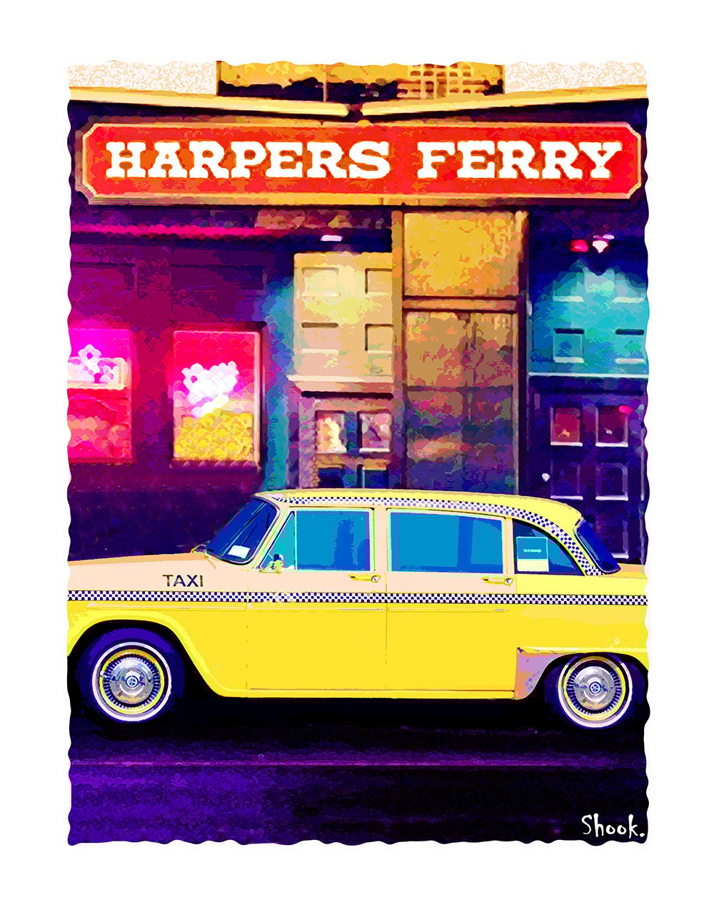 Harpers Ferry, Boston MA Art Print (Multi-size options) 